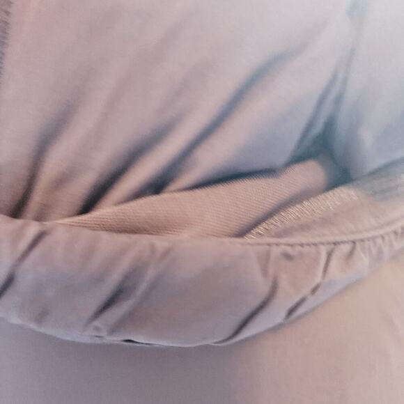 LULULEMON BLUE HOODED GATHERED WAIST ZIP POCKET JACKET SIZE 4 - Picture 11 of 12